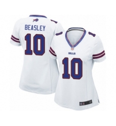 Women's Buffalo Bills #10 Cole Beasley Game White Football Jersey