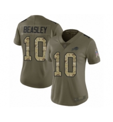 Women's Buffalo Bills #10 Cole Beasley Limited Olive Camo 2017 Salute to Service Football Jersey