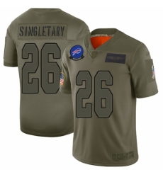Men's Buffalo Bills #26 Devin Singletary Limited Camo 2019 Salute to Service Football Jersey