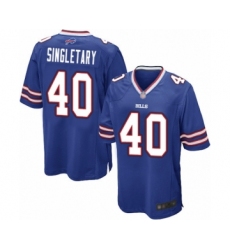 Men's Buffalo Bills #40 Devin Singletary Game Royal Blue Team Color Football Jersey