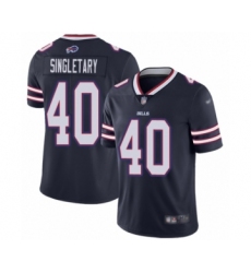 Men's Buffalo Bills #40 Devin Singletary Limited Navy Blue Inverted Legend Football Jersey