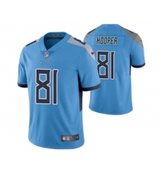 Men's Tennessee Titans #81 Austin Hooper Blue Vapor Untouchable Stitched Jersey