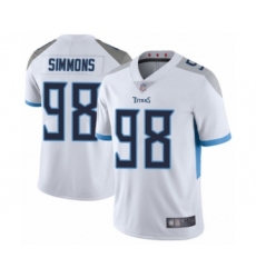 Youth Tennessee Titans #98 Jeffery Simmons White Vapor Untouchable Limited Player Football Jersey Youth Tennessee Titans #98 Jeffery Simmons White Vapor Untouchable Limited Player Football Jersey