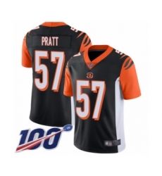 Men's Cincinnati Bengals #57 Germaine Pratt Black Team Color Vapor Untouchable Limited Player 100th Season Football Jersey