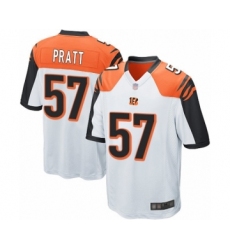 Men's Cincinnati Bengals #57 Germaine Pratt Game White Football Jersey