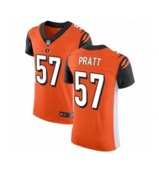 Men's Cincinnati Bengals #57 Germaine Pratt Orange Alternate Vapor Untouchable Elite Player Football Jersey