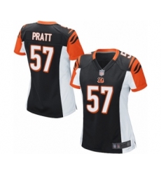 Women's Cincinnati Bengals #57 Germaine Pratt Game Black Team Color Football Jersey