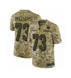 Youth Cincinnati Bengals #73 Jonah Williams Limited Camo 2018 Salute to Service Football Jersey