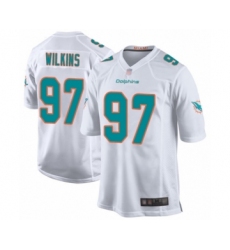 Men's Miami Dolphins #97 Christian Wilkins Game White Football Jersey