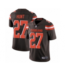 Men's Cleveland Browns #27 Kareem Hunt Brown Team Color Vapor Untouchable Limited Player Football Jersey