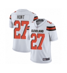 Men's Cleveland Browns #27 Kareem Hunt White Vapor Untouchable Limited Player Football Jersey