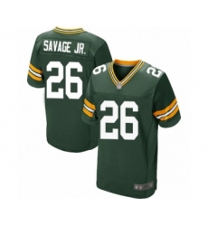 Men's Green Bay Packers #26 Darnell Savage Jr. Elite Green Team Color Football Jersey