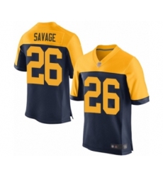 Men's Green Bay Packers #26 Darnell Savage Jr. Elite Navy Blue Alternate Football Jerseys