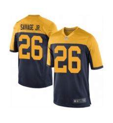 Men's Green Bay Packers #26 Darnell Savage Jr. Game Navy Blue Alternate Football Jersey