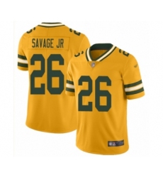 Men's Green Bay Packers #26 Darnell Savage Jr. Limited Gold Inverted Legend Football Jersey