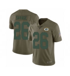 Men's Green Bay Packers #26 Darnell Savage Jr. Limited Olive 2017 Salute to Service Football Jerseys
