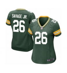 Women's Green Bay Packers #26 Darnell Savage Jr. Game Green Team Color Football Jersey