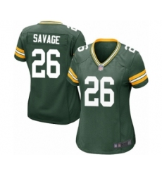 Women's Green Bay Packers #26 Darnell Savage Jr. Game Green Team Color Football Jerseys