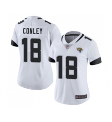 Women's Jacksonville Jaguars #18 Chris Conley White Vapor Untouchable Limited Player Football Jersey