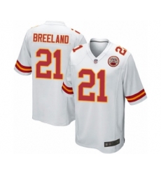 Men's Kansas City Chiefs #21 Bashaud Breeland Game White Football Jersey