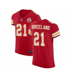 Men's Kansas City Chiefs #21 Bashaud Breeland Red Team Color Vapor Untouchable Elite Player Football Jersey