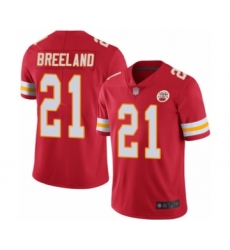 Men's Kansas City Chiefs #21 Bashaud Breeland Red Team Color Vapor Untouchable Limited Player Football Jersey