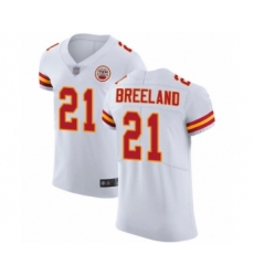 Men's Kansas City Chiefs #21 Bashaud Breeland White Vapor Untouchable Elite Player Football Jersey