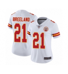 Women's Kansas City Chiefs #21 Bashaud Breeland White Vapor Untouchable Elite Player Football Jersey