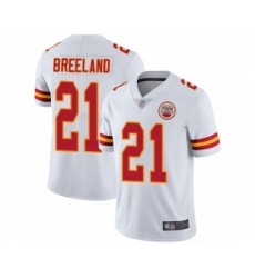 Youth Kansas City Chiefs #21 Bashaud Breeland White Vapor Untouchable Limited Player Football Jersey