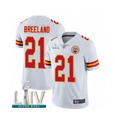 Youth Kansas City Chiefs #21 Bashaud Breeland White Vapor Untouchable Limited Player Super Bowl LIV Bound Football Jersey