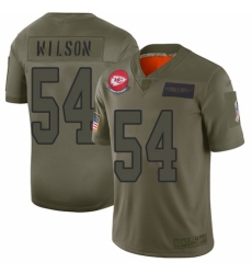 Women's Kansas City Chiefs #54 Damien Wilson Limited Camo 2019 Salute to Service Football Jersey