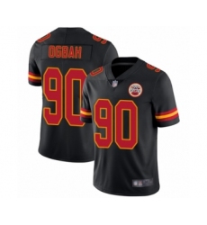 Men's Kansas City Chiefs #90 Emmanuel Ogbah Limited Black Rush Vapor Untouchable Football Jersey