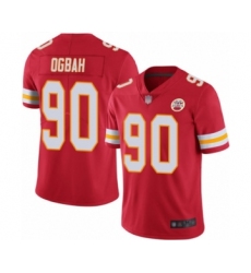 Men's Kansas City Chiefs #90 Emmanuel Ogbah Red Team Color Vapor Untouchable Limited Player Football Jersey