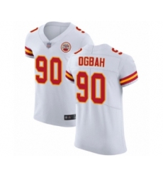 Men's Kansas City Chiefs #90 Emmanuel Ogbah White Vapor Untouchable Elite Player Football Jersey