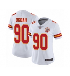 Women's Kansas City Chiefs #90 Emmanuel Ogbah White Vapor Untouchable Elite Player Football Jersey