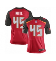 Men's Tampa Bay Buccaneers #45 Devin White Elite Red Team Color Football Jersey