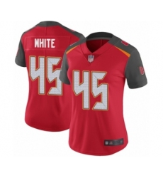 Women's Tampa Bay Buccaneers #45 Devin White Red Team Color Vapor Untouchable Limited Player Football Jersey