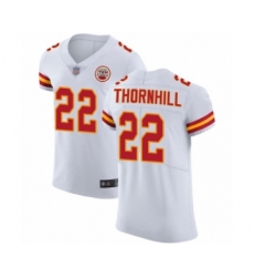 Men's Kansas City Chiefs #22 Juan Thornhill White Vapor Untouchable Elite Player Football Jersey
