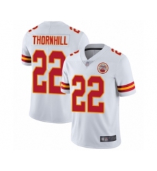 Men's Kansas City Chiefs #22 Juan Thornhill White Vapor Untouchable Limited Player Football Jersey