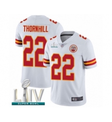 Youth Kansas City Chiefs #22 Juan Thornhill White Vapor Untouchable Limited Player Super Bowl LIV Bound Football Jersey