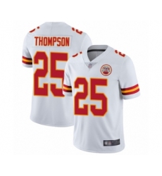 Youth Kansas City Chiefs #25 Darwin Thompson White Vapor Untouchable Limited Player Football Jersey