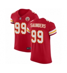 Men's Kansas City Chiefs #99 Khalen Saunders Red Team Color Vapor Untouchable Elite Player Football Jersey