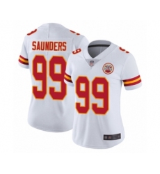 Women's Kansas City Chiefs #99 Khalen Saunders White Vapor Untouchable Elite Player Football Jersey