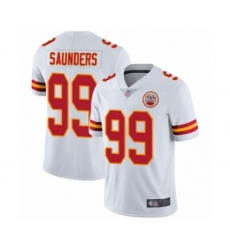 Youth Kansas City Chiefs #99 Khalen Saunders White Vapor Untouchable Limited Player Football Jersey