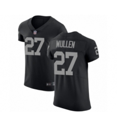 Men's Oakland Raiders #27 Trayvon Mullen Black Team Color Vapor Untouchable Elite Player Football Jersey