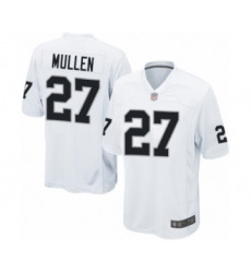 Men's Oakland Raiders #27 Trayvon Mullen Game White Football Jersey