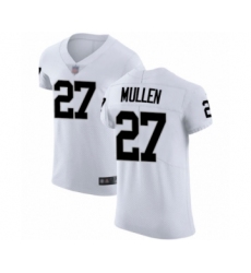 Men's Oakland Raiders #27 Trayvon Mullen White Vapor Untouchable Elite Player Football Jersey