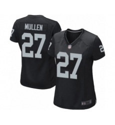 Women's Oakland Raiders #27 Trayvon Mullen Game Black Team Color Football Jersey