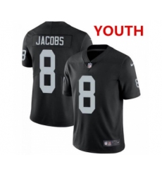 Youth Nike Las Vegas Raiders #8 Josh Jacobs Black Vapor Untouchable Stitched Jersey