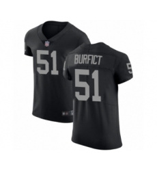 Men's Oakland Raiders #51 Vontaze Burfict Black Team Color Vapor Untouchable Elite Player Football Jersey